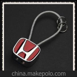 上海厂家批发奔驰路虎雷克萨斯宝马福特汽车钥匙扣车标角扣钢丝